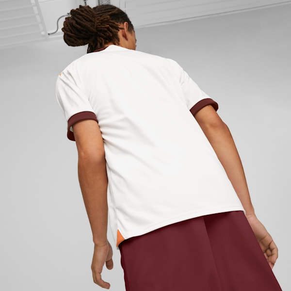 Manchester City 23/24 Men's Football Away Jersey, PUMA White-Aubergine, extralarge-IND