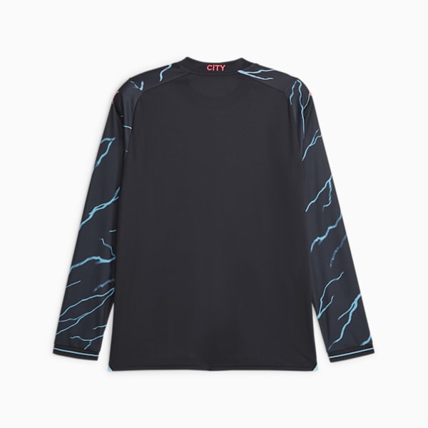 Manchester City Football 23/24 Long Sleeve Third Jersey, Dark Navy-Hero Blue, extralarge-GBR