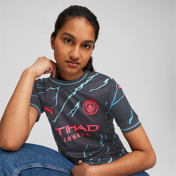 Manchester City 23/24 Women's Football Third Jersey, Dark Navy-Hero Blue, extralarge-IND