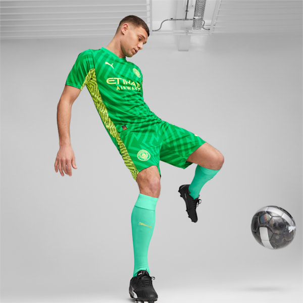 Manchester City Goalkeeper Shorts, Grassy Green-Yellow Alert, extralarge-GBR
