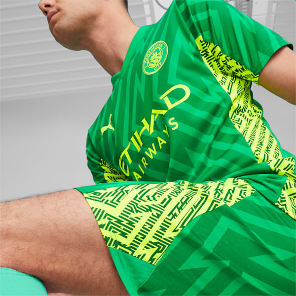 Manchester City Goalkeeper Shorts, Grassy Green-Yellow Alert, extralarge-GBR