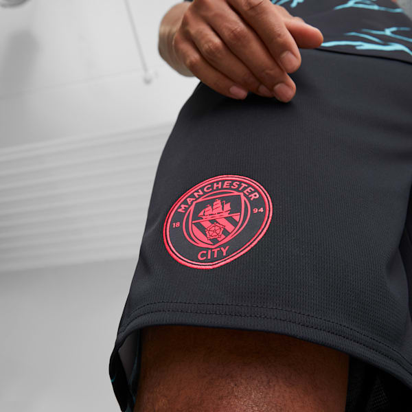 Short de futbol del Manchester City, Dark Navy-Hero Blue, extralarge