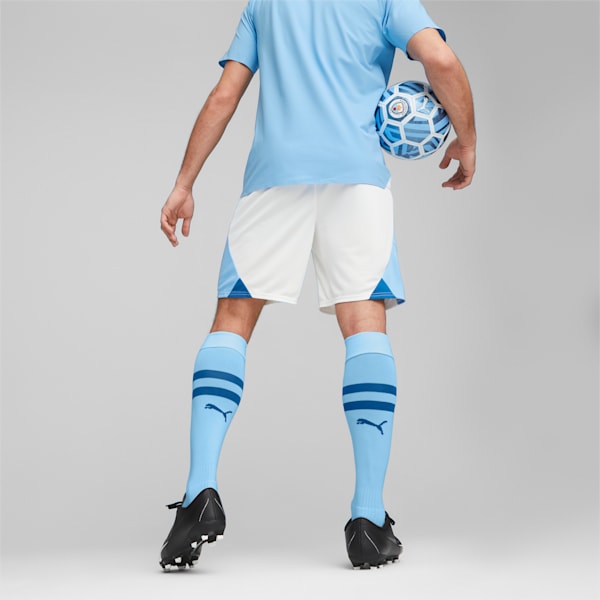 Manchester City Football Shorts, PUMA White-Team Light Blue, extralarge-GBR