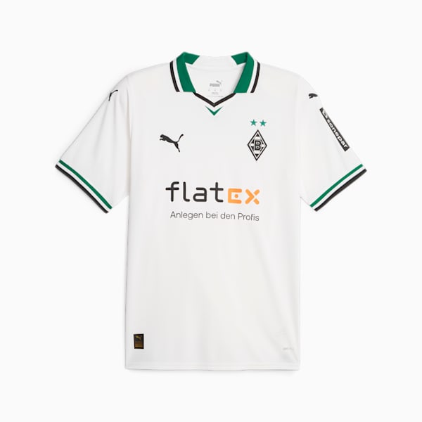 Borussia Mönchengladbach 23/24 Home Jersey Men, PUMA White-Power Green