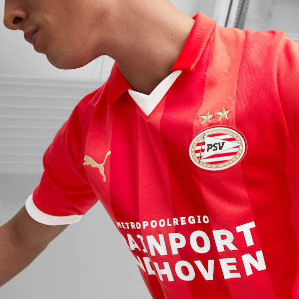 PSV Eindhoven 23/24 Men's Home Jersey, For All Time Red-PUMA White, extralarge