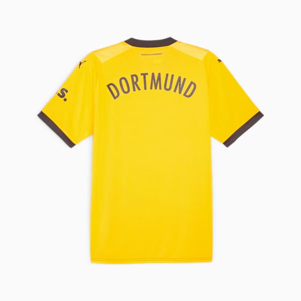 Borussia Dortmund 23/24 Men's Football Home Jersey, Cyber Yellow-PUMA Black, extralarge-AUS