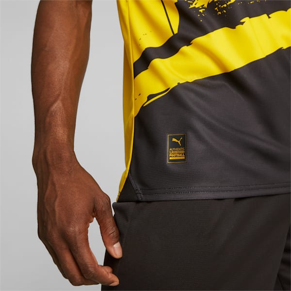 Borussia Dortmund 23/24 Men's Football Home Jersey, Cyber Yellow-PUMA Black, extralarge-AUS
