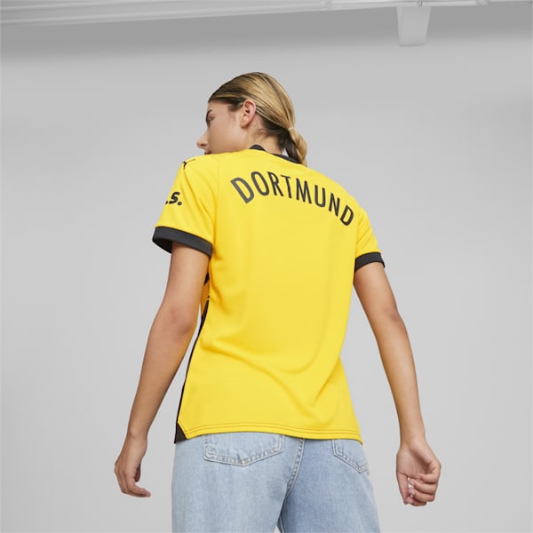 Borussia Dortmund 23/24 Women's Football Home Jersey, Cyber Yellow-PUMA Black, extralarge-AUS