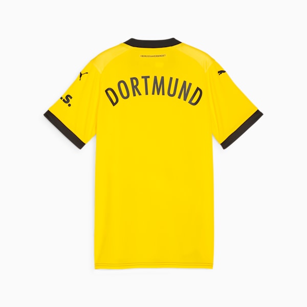 Borussia Dortmund 23/24 Kids' Replica Home Jersey, Cyber Yellow-PUMA Black, extralarge