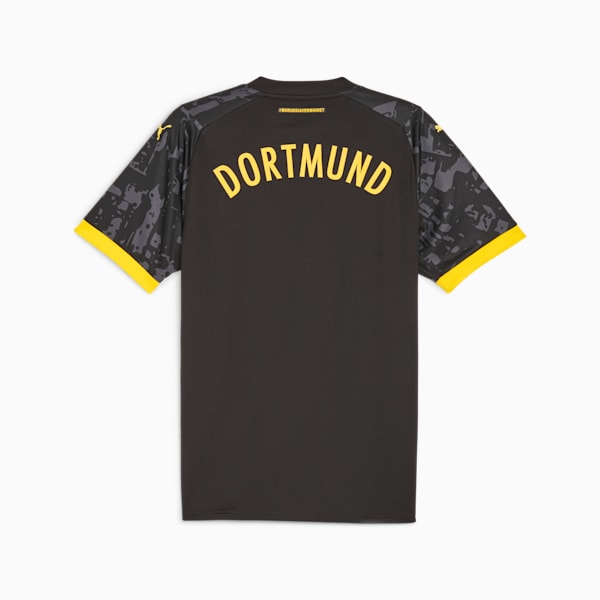 Borussia Dortmund 23/24 Men's Football Away Jersey, PUMA Black-Cyber Yellow, extralarge-IND