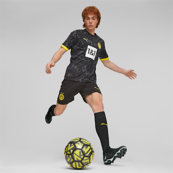 メンズ ドルトムント 2023-24 アウェイ レプリカ ユニフォーム, PUMA Black-Cyber Yellow, extralarge-JPN