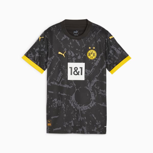 Borussia Dortmund 23/24 Women's Away Jersey, PUMA Black-Cyber Yellow, extralarge-GBR