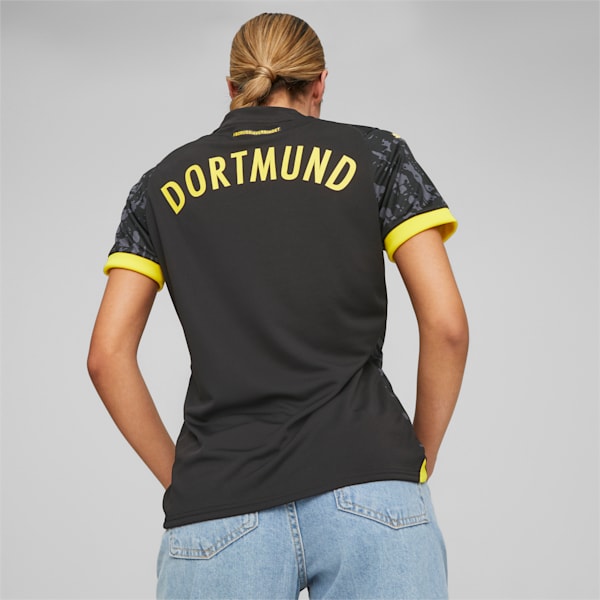 Borussia Dortmund 23/24 Away Women's Jersey T-shirt, PUMA Black-Cyber Yellow, extralarge-IND