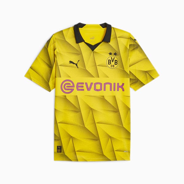 Borussia Dortmund 23/24 Men's Football Third Jersey, Cyber Yellow-PUMA Black, extralarge-AUS
