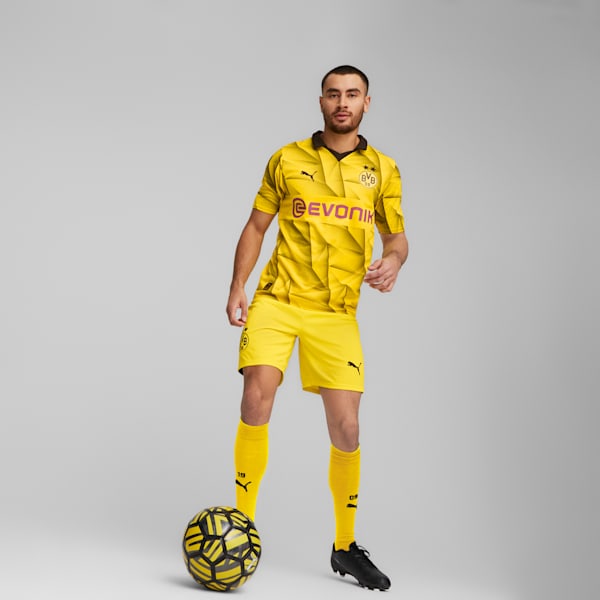 Troisième maillot pour hommes Borussia Dortmund 23/24, Cyber Yellow-PUMA Black, extralarge