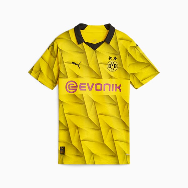 Borussia Dortmund 23/24 Third Women's Jersey T-shirt, Cyber Yellow-PUMA Black, extralarge-IND