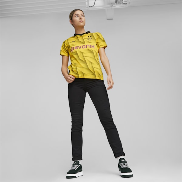 Borussia Dortmund 23/24 Third Women's Jersey T-shirt, Cyber Yellow-PUMA Black, extralarge-IND