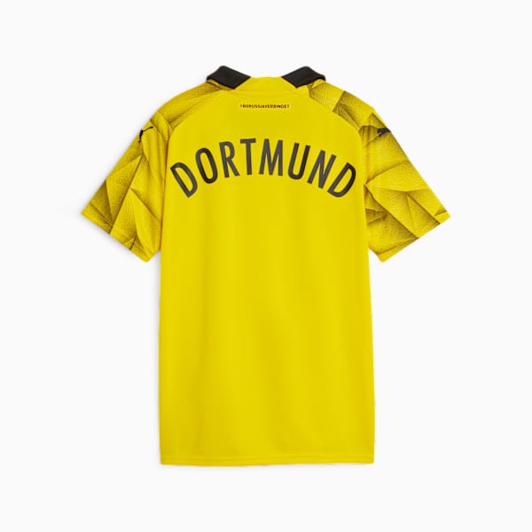Borussia Dortmund 23/24 Youth Third Jersey, Cyber Yellow-PUMA Black, extralarge