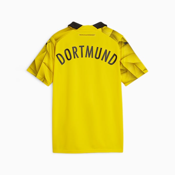Borussia Dortmund 23/24 Youth Football Third Jersey, Cyber Yellow-PUMA Black, extralarge-IND