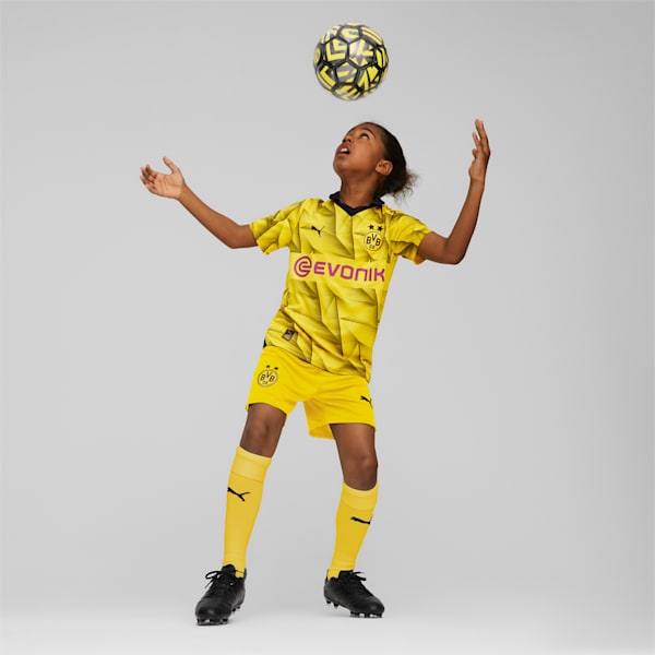 Borussia Dortmund 23/24 Youth Third Jersey, Cyber Yellow-PUMA Black, extralarge-GBR