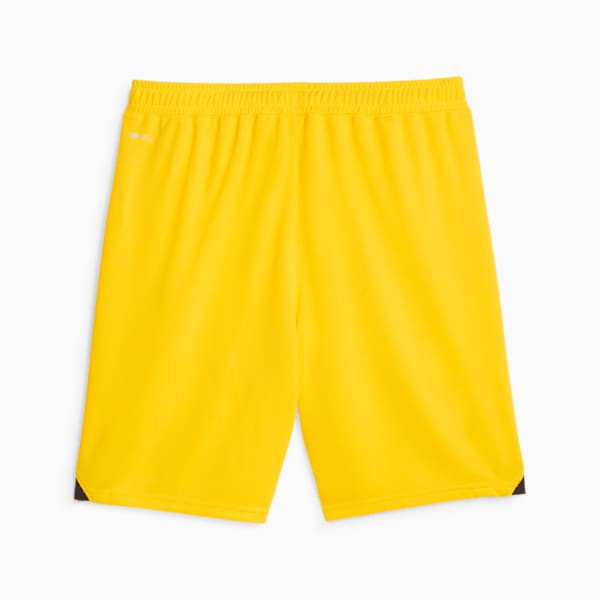 Borussia Dortmund Men's Soccer Shorts, Cyber Yellow-PUMA Black, extralarge