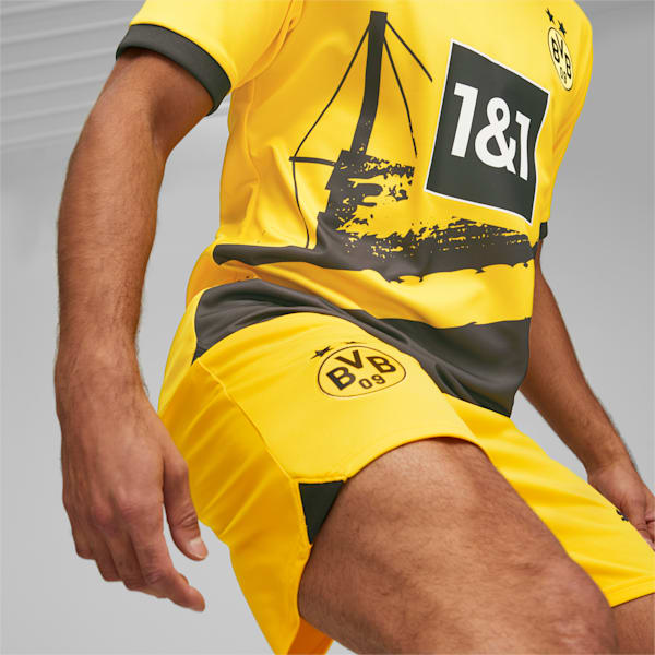 Short de soccer Borussia Dortmund Homme, Cyber Yellow-PUMA Black, extralarge