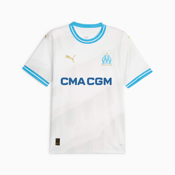 Olympique de Marseille 23/24 Men's Football Home Jersey, PUMA White, extralarge-IND