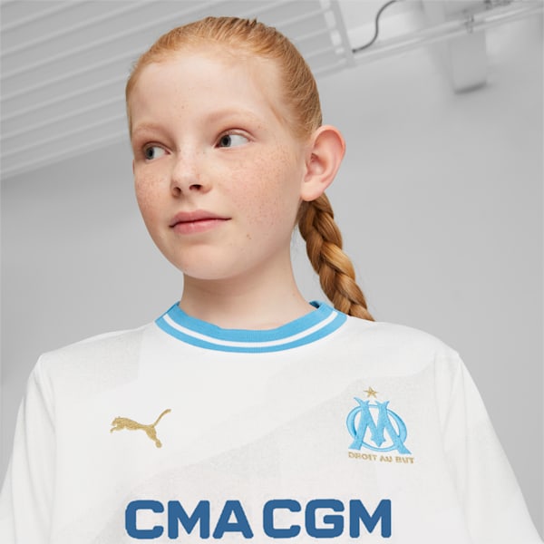 Olympique de Marseille 23/24 Youth Home Jersey, PUMA White, extralarge-GBR