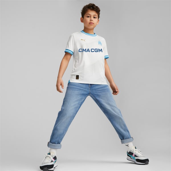 Olympique de Marseille 23/24 Youth Home Jersey, PUMA White, extralarge-GBR