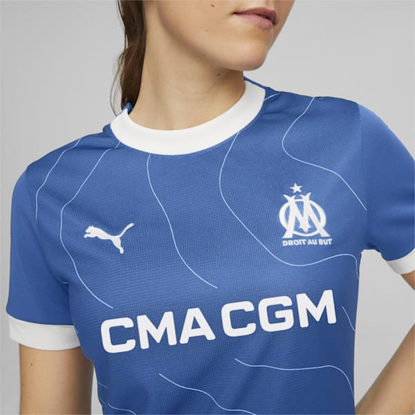Olympique de Marseille 23/24 Women's Away Jersey, PUMA Team Royal-Clyde Royal, extralarge-IND