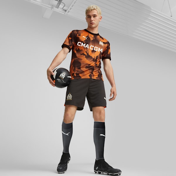 Olympique de Marseille 23/24 Third Jersey Men, PUMA Black-Flat Dark Gray-Rickie Orange, extralarge-GBR