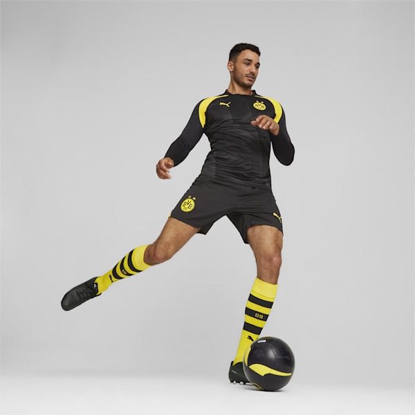 メンズ ドルトムント 2023-24 プレマッチ シャツ 長袖, PUMA Black-Cyber Yellow, extralarge-JPN