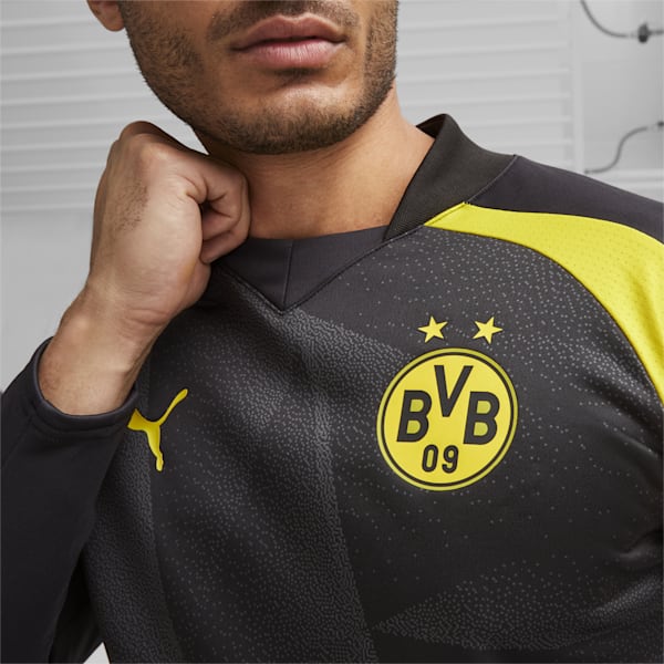 メンズ ドルトムント 2023-24 プレマッチ シャツ 長袖, PUMA Black-Cyber Yellow, extralarge-JPN