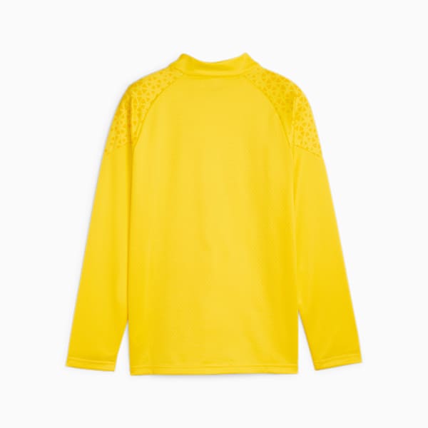 Borussia Dortmund Football Youth Quarter-Zip Training Top, Cyber Yellow-PUMA Black, extralarge-GBR
