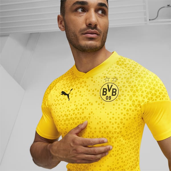 Borussia Dortmund Football Men's Training Jersey, Cyber Yellow-PUMA Black, extralarge-GBR