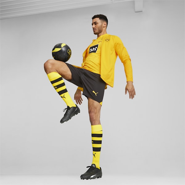 Chamarra para entrenar de fútbol Borussia Dortmund para hombre, Cyber Yellow-PUMA Black, extralarge
