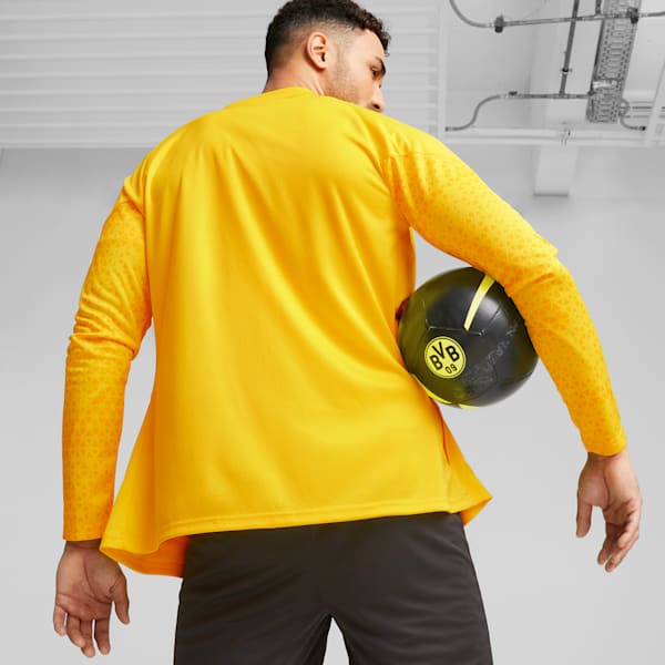 Chamarra para entrenar de fútbol Borussia Dortmund para hombre, Cyber Yellow-PUMA Black, extralarge