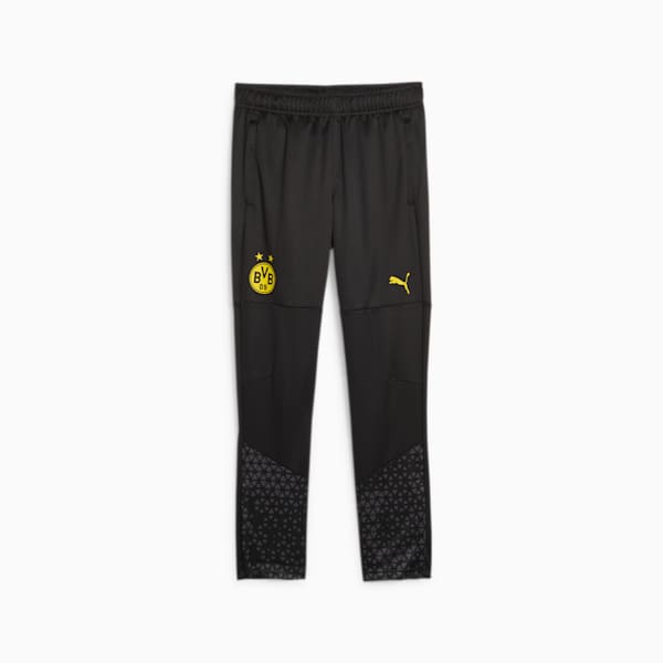 Borussia Dortmund Youth Training Pants, PUMA Black-Cyber Yellow, extralarge-GBR