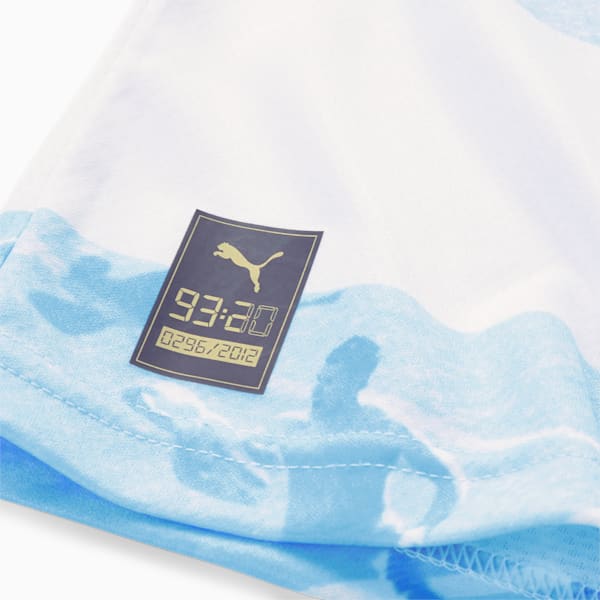 Manchester City F.C. Soccer 93:20 Anniversary Men's Jersey, Puma White-Team Light Blue, extralarge