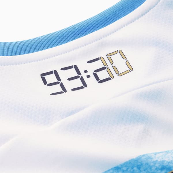 Manchester City F.C. Soccer 93:20 Anniversary Men's Jersey, Puma White-Team Light Blue, extralarge