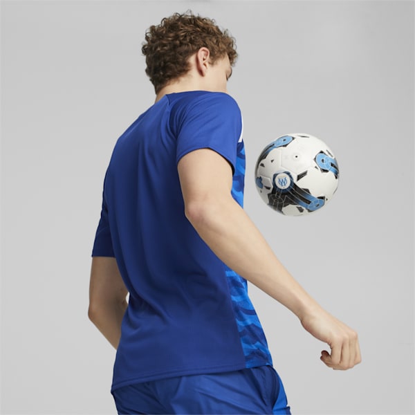 Olympique de Marseille Prematch Football Jersey, PUMA Team Royal-Clyde Royal, extralarge-GBR