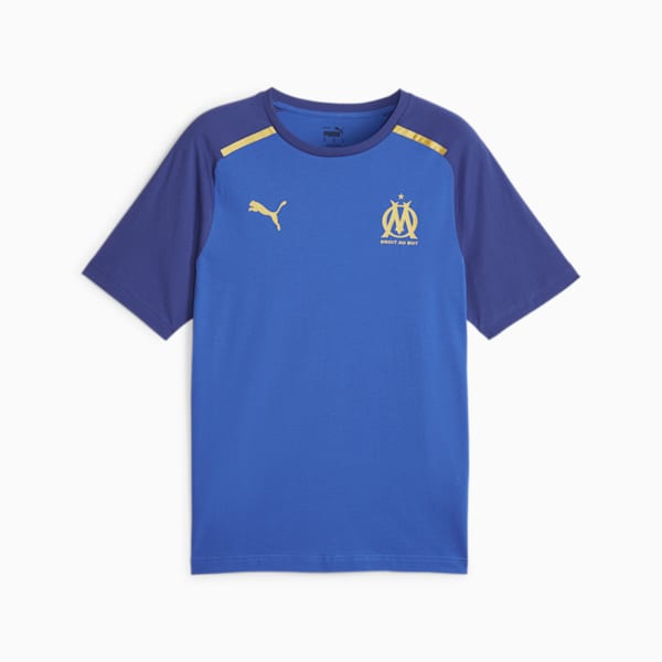 Olympique de Marseille Football Casuals Tee, PUMA Team Royal-Clyde Royal, extralarge-GBR