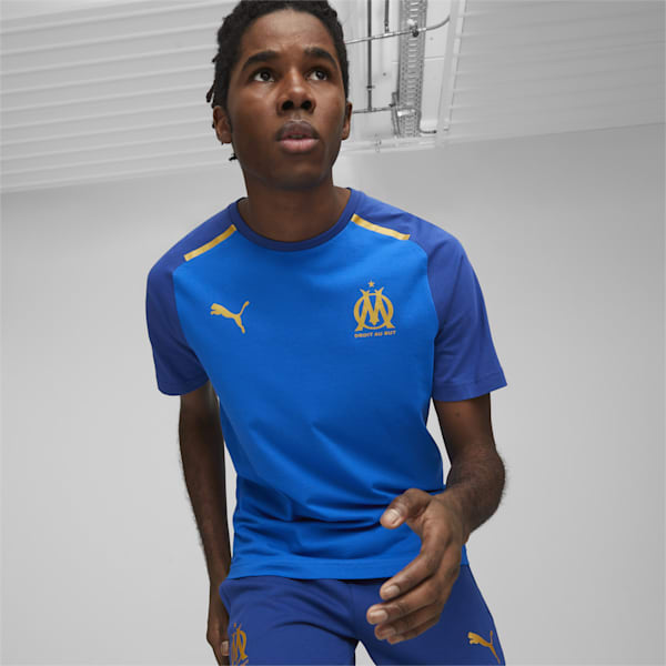 Olympique de Marseille Football Casuals Tee, PUMA Team Royal-Clyde Royal, extralarge-GBR