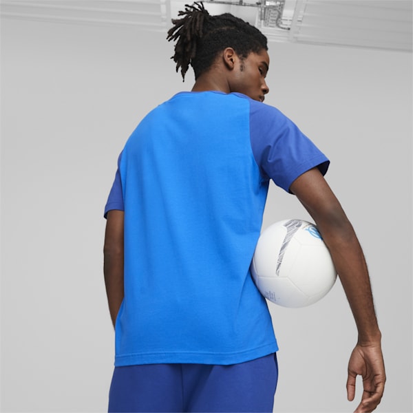 Olympique de Marseille Football Casuals Tee, PUMA Team Royal-Clyde Royal, extralarge-GBR