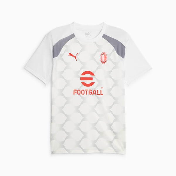 Maillot d'avant-match à manches courtes 23/24 AC Milan, PUMA White-Gray Tile, extralarge