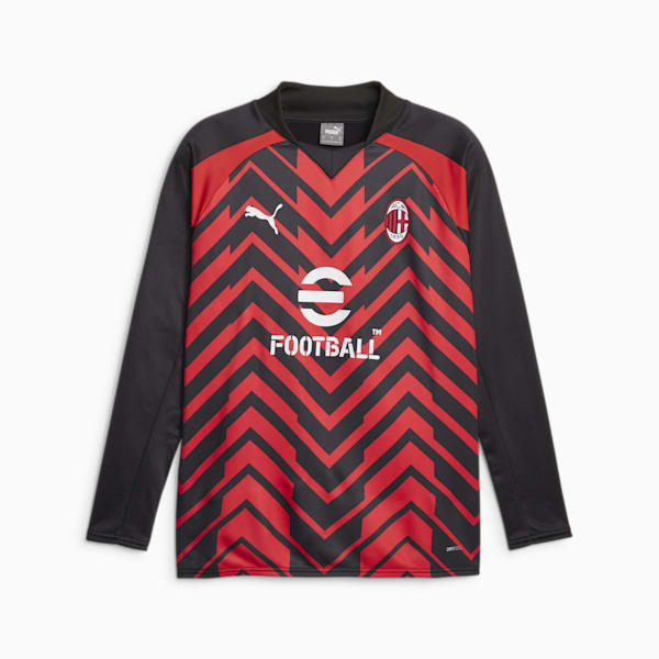 AC Milan Prematch Sweatshirt, For All Time Red-PUMA Black, extralarge-GBR