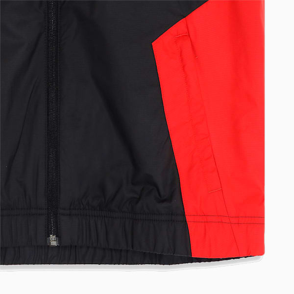 メンズ ACミラン 2023-24 プレマッチ ウーブンジャケット, PUMA Black-For All Time Red, extralarge-JPN