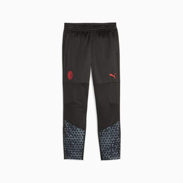 AC Milan Football Youth Training Pants, PUMA Black-Flat Medium Gray, extralarge-GBR