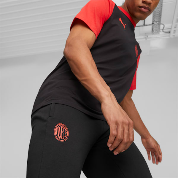 AC Milan Football Casuals Sweatpants, PUMA Black-For All Time Red, extralarge-GBR