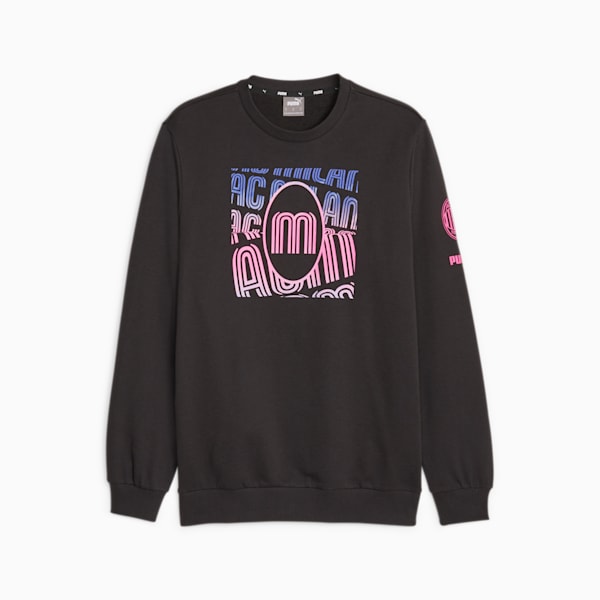 AC Milan FtblCore Men's Sweatshirt, PUMA Black-Royal Sapphire-Ravish, extralarge-IND